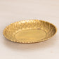 Small Oval Brass Flower Shaped Dish