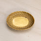 Small Oval Brass Flower Shaped Dish