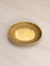 Small Oval Brass Flower Shaped Dish