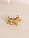 Extra Small Brass Scottie Dog Figurine