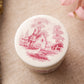 Vintage Extra Small Spode Bone China Pink Transferware Lidded Jar