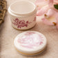 Vintage Extra Small Spode Bone China Pink Transferware Lidded Jar
