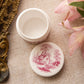 Vintage Extra Small Spode Bone China Pink Transferware Lidded Jar