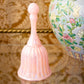 Vintage Fenton Pink Iridescent Opalescent Faberge Glass Bell