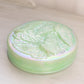 Fenton Circular Light Green Iridescent Glass Butterfly Lidded Dish
