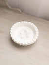 Fenton Circular White Milk Glass Hobnail Flower Ashtray Dish