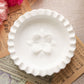Fenton Circular White Milk Glass Hobnail Flower Ashtray Dish