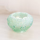 Fenton Green Opalescent Iridescent Lily of The Valley Bowl