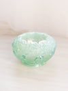 Fenton Green Opalescent Iridescent Lily of The Valley Bowl