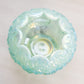 Fenton Green Opalescent Iridescent Lily of The Valley Bowl