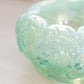 Fenton Green Opalescent Iridescent Lily of The Valley Bowl