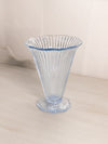 Vintage Fenton Light Blue Glass Flared Vase Sheffield Vase