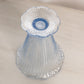 Vintage Fenton Light Blue Glass Flared Vase Sheffield Vase