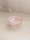Fenton Pink Iridescent Glass Woven Fairy Lamp Bottom (No Top)