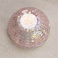 Fenton Pink Iridescent Glass Woven Fairy Lamp Bottom (No Top)