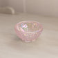 Fenton Pink Iridescent Glass Woven Fairy Lamp Bottom (No Top)