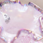 Fenton Purply Pink Iridescent Cased Glass Purple Crest Hobnail Vase