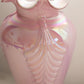 Fenton Tall Pink Iridescent Cased Iridescent Glass Vase