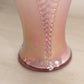 Fenton Tall Pink Iridescent Cased Iridescent Glass Vase