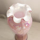 Fenton Tall Pink Iridescent Cased Iridescent Glass Vase