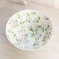 Medium White Ceramic Hand-Painted Multicolor Floral Bowl