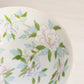 Medium White Ceramic Hand-Painted Multicolor Floral Bowl