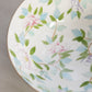 Medium White Ceramic Hand-Painted Multicolor Floral Bowl