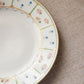 Antique MZ Austria Porcelain Plate with Blue & Pink Flowers