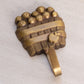 Gold Tone Brass Apple in Basket Wall Hook