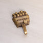 Gold Tone Brass Apple in Basket Wall Hook