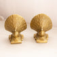 Medium Gold-Tone Peacock Bookends