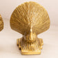 Medium Gold-Tone Peacock Bookends