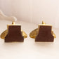 Medium Gold-Tone Peacock Bookends