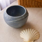 Gray Blue Hand Thrown Pottery Stoneware Bowl or Planter