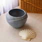Gray Blue Hand Thrown Pottery Stoneware Bowl or Planter