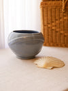 Gray Blue Hand Thrown Pottery Stoneware Bowl or Planter
