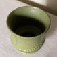 Vintage McCoy Pottery Floraline Green Footed Ceramic Planter