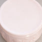Vintage Jeannette Glass Shell Pink Milk Glass Floral Lidded Jar