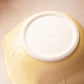 Kelly Brooke Pottery Medium Square Yellow Bowl with Flower Details