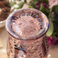 Vintage LE Smith Iridescent Purple Floral Dogwood Pitcher