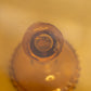 Vintage LE Smith Large Amber Glass Hobnail Cake Stand