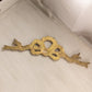 Large Brass Bow Wall Decor