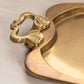 Large Brass Tray with 2 Fancy Handles
