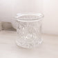 Large Clear Crystal Glass Vessel with Fancy Designs