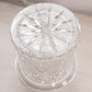 Large Clear Crystal Glass Vessel with Fancy Designs