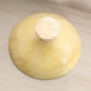 Large Cream Alabaster Footed Bowl on White Alabaster Base