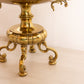 Large Fancy Brass Compote Bowl with 4 Legs and Handles