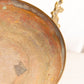 Large Fancy Brass Compote Bowl with 4 Legs and Handles