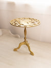 Large Gold Tone Brass Stand with Squirrel Design on Top