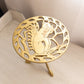 Large Gold Tone Brass Stand with Squirrel Design on Top